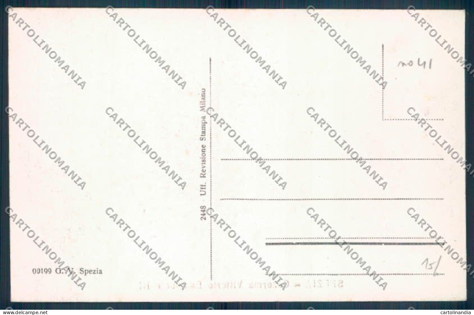 La Spezia Città Caserma Fanteria Cartolina ZT6919 - La Spezia