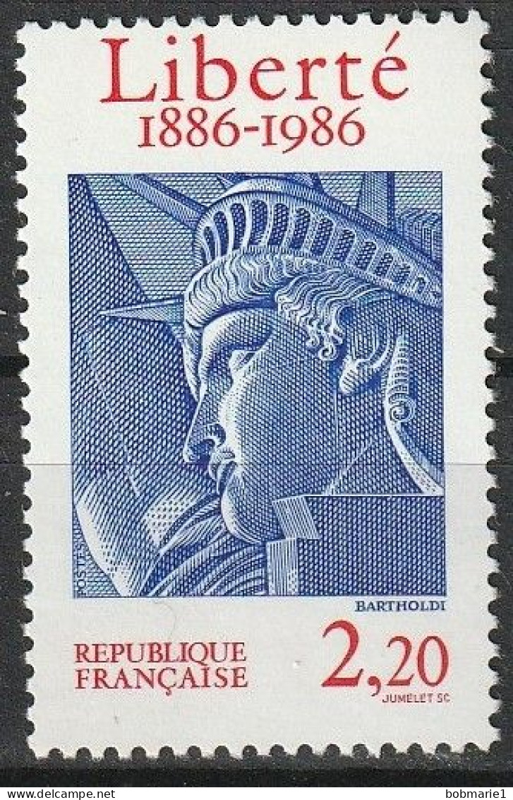 Centenaire De L'érection De La Statue De La Liberté À New York. Timbre Neuf** 1986 N° 2421 - Ungebraucht