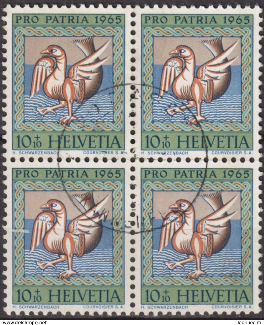 1965 Schweiz Pro Patria ° Mi:CH 815, Yt:CH 748, Zum:CH B124, Gans Mit Fischschwanz - Used Stamps