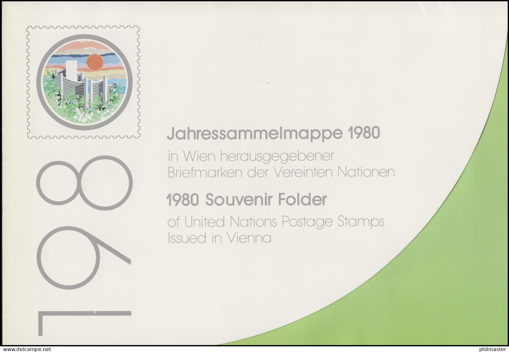 UNO Wien Jahressammelmappe 1980, Gestempelt - Altri & Non Classificati