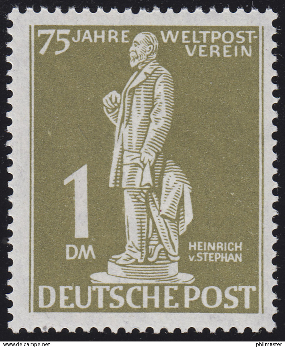 40 Weltpostverein Stephan 1 Mark Postfrisch ** Geprüft - Unused Stamps