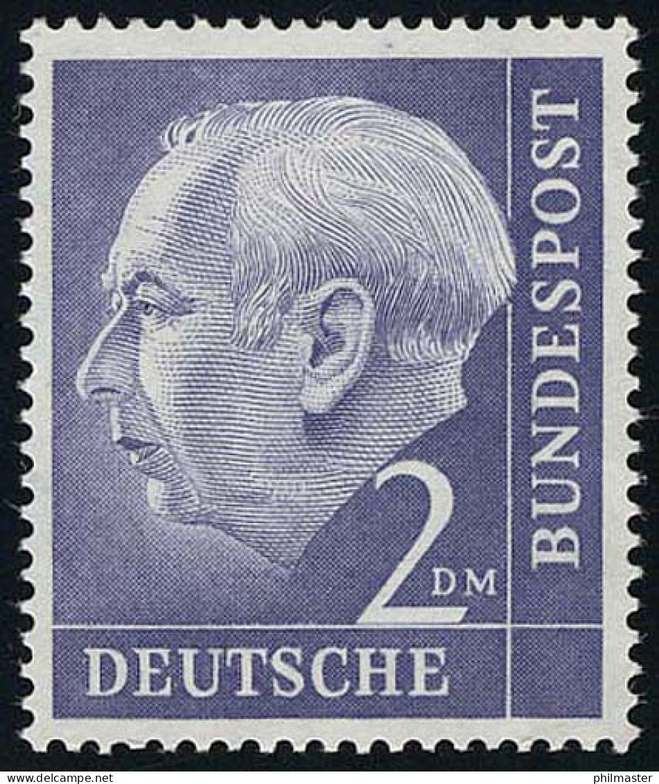 195 Heuss 2 DM, Postfrisch ** - Unused Stamps