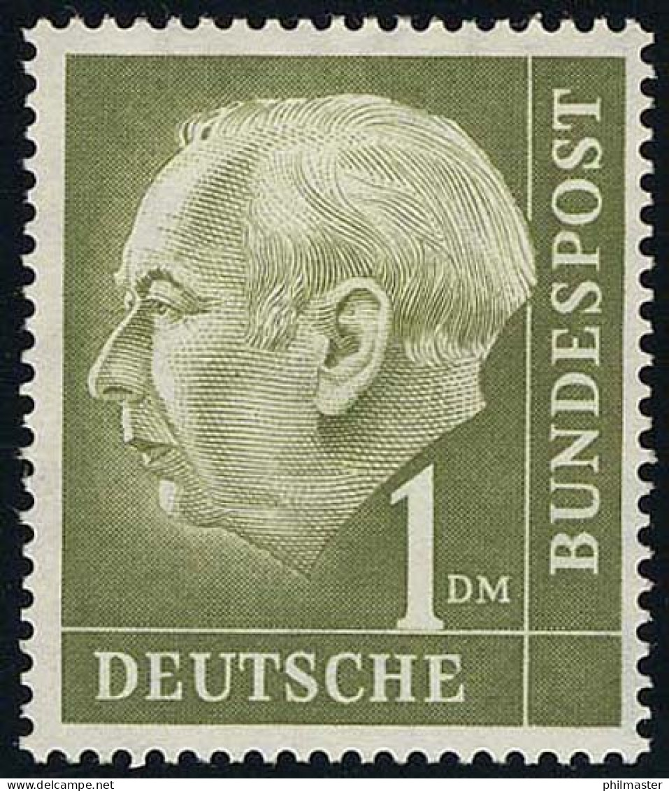 194 Heuss 1 DM ** Postfrisch - Unused Stamps