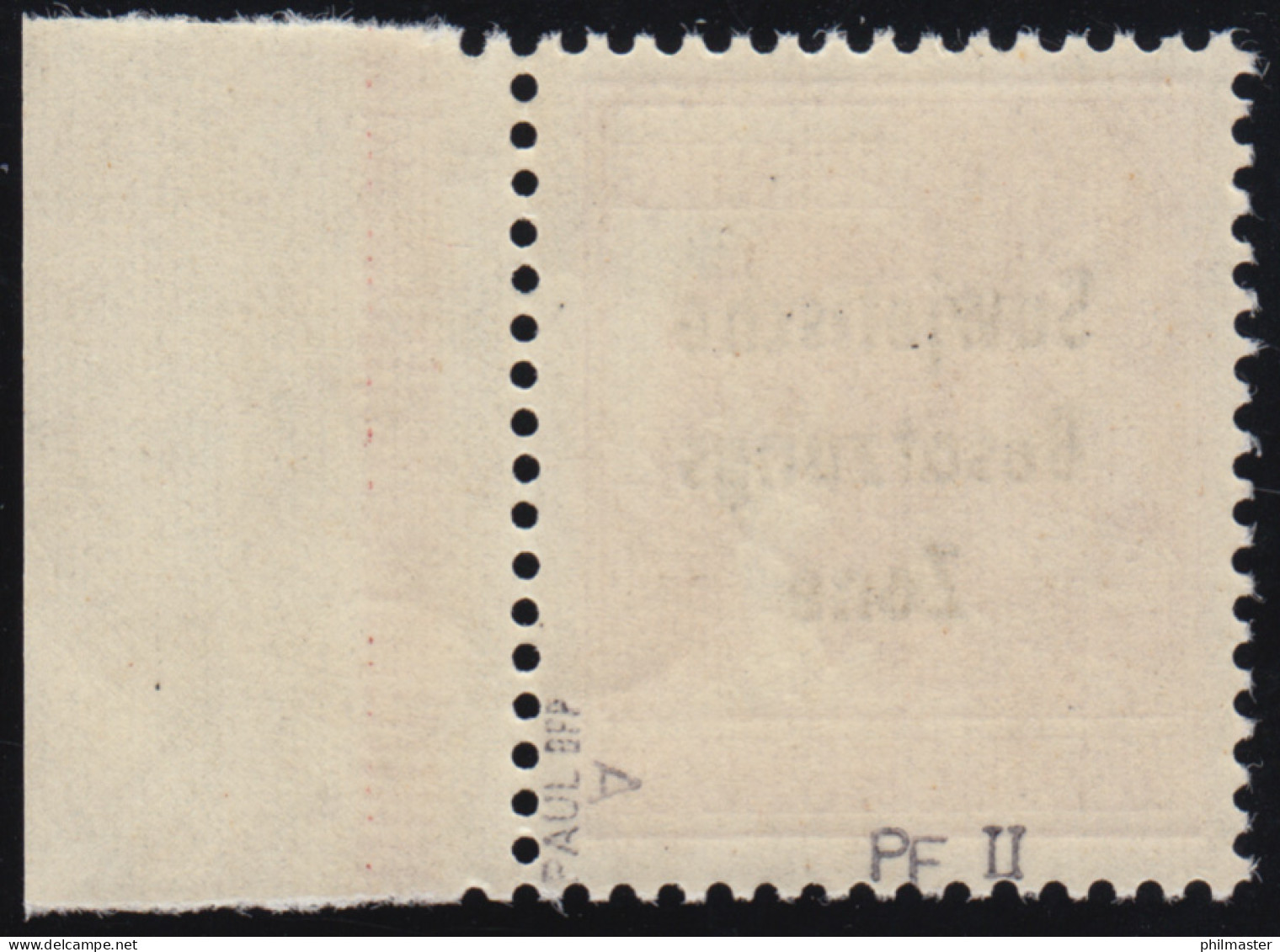 A 195II SBZ-Aufdruck Mit PLF II Linienbrüche über S, Feld 20 ** Geprüft Paul BPP - Nuovi