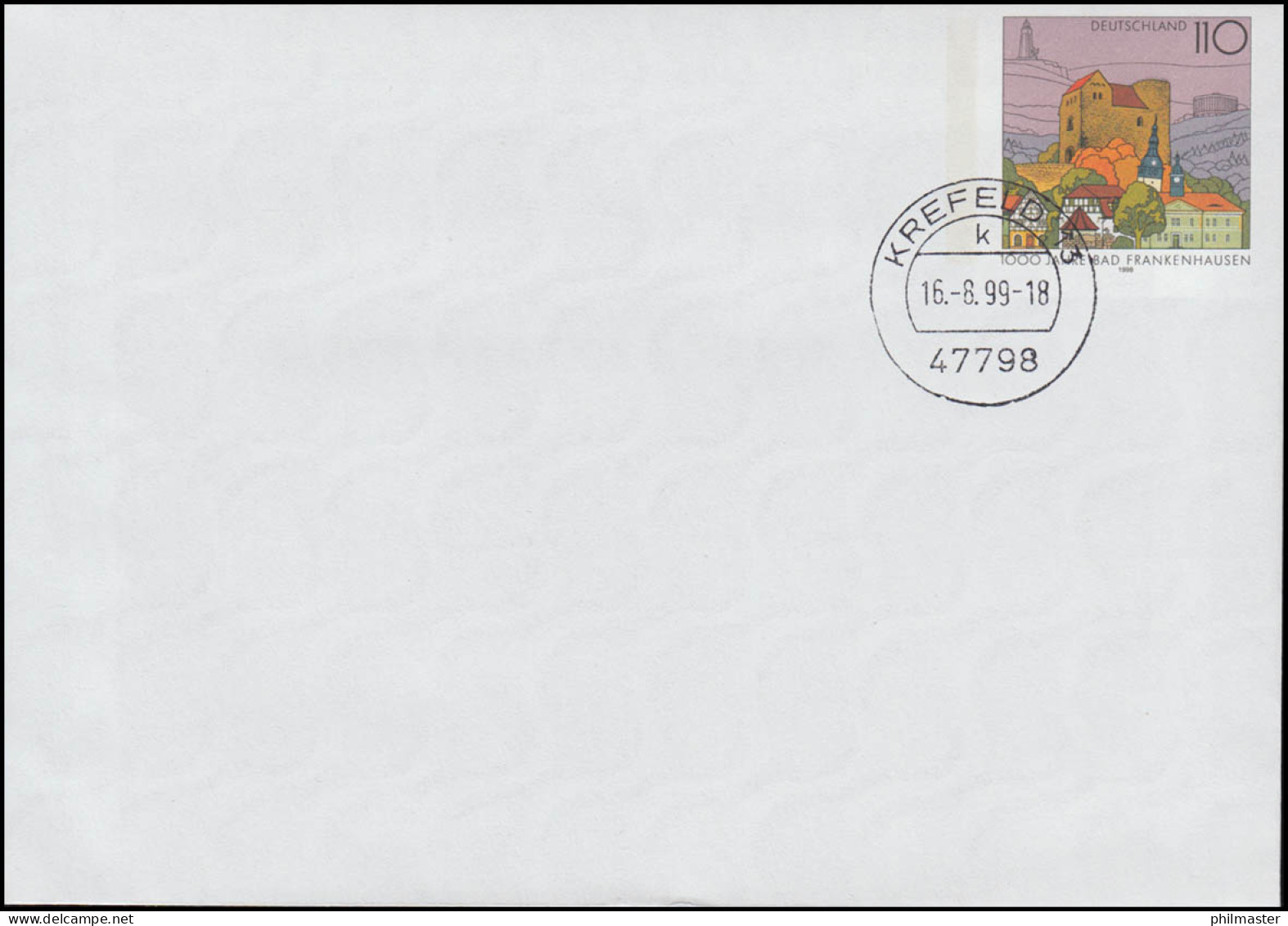 USo 5 BIIIY Bad Frankenhausen Mit Ersttagsstempel Dieser Variante KÖLN 16.8.1999 - Covers - Mint