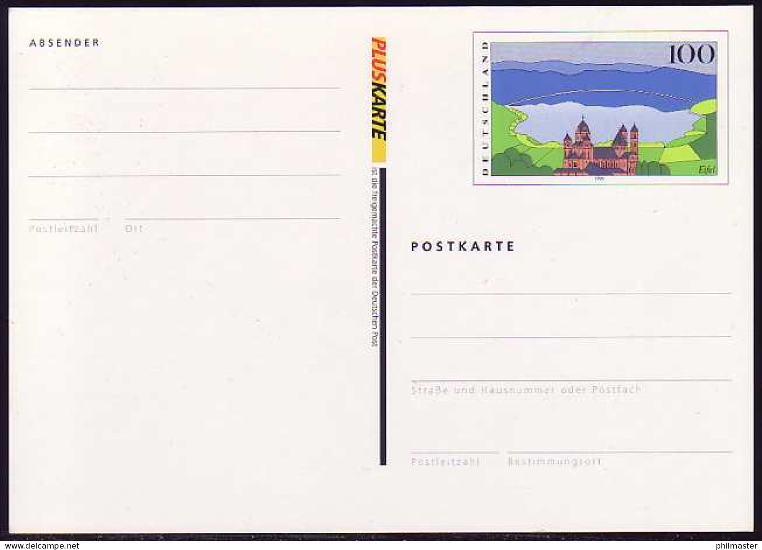 PSo 60 I Eifel 1999, Mit Absendervordruck, Postfrisch - Cartoline - Nuovi