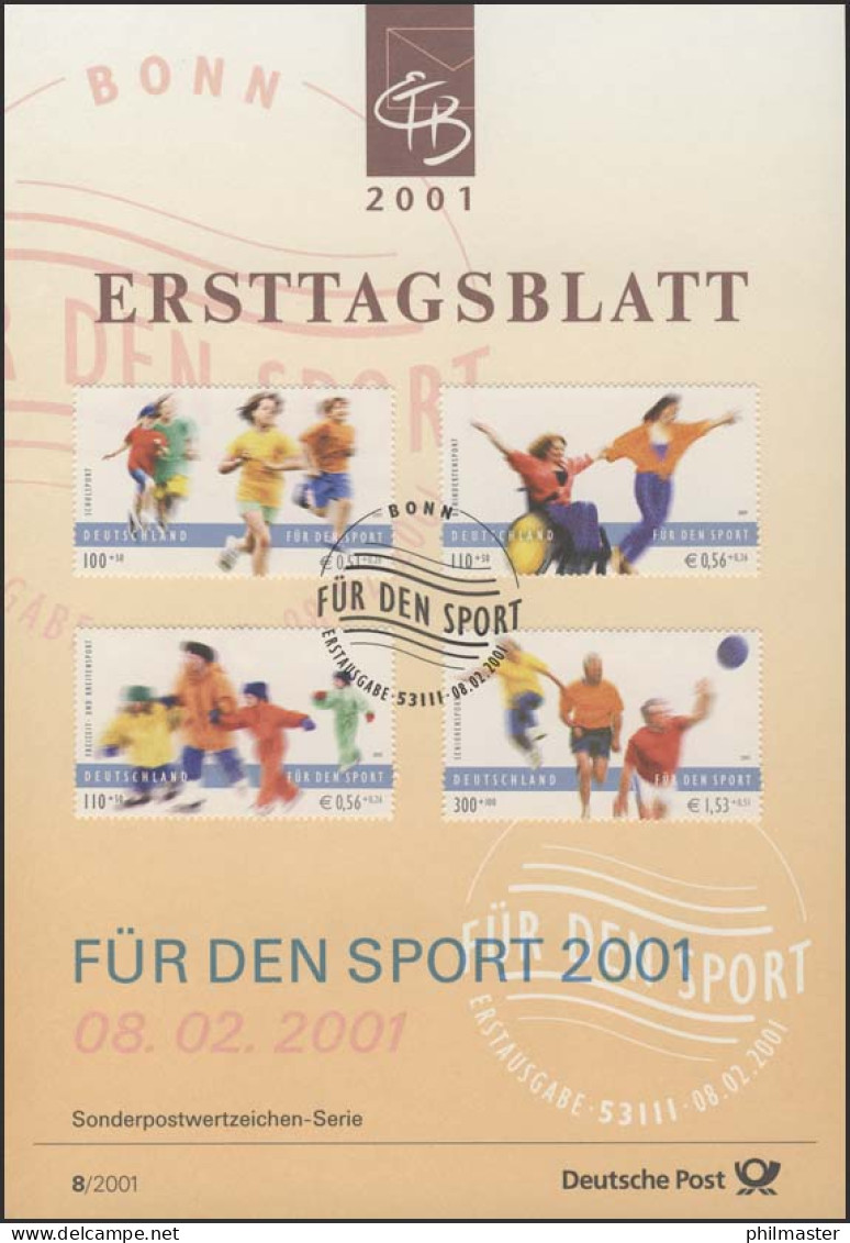 ETB 08/2001 Sporthilfe: Schulsport, Behindertensport - 2001-2010