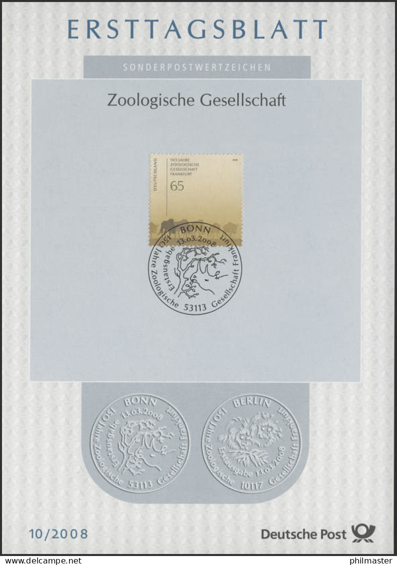 ETB 10/2008 Zoologische Gesellschaft - 2001-2010