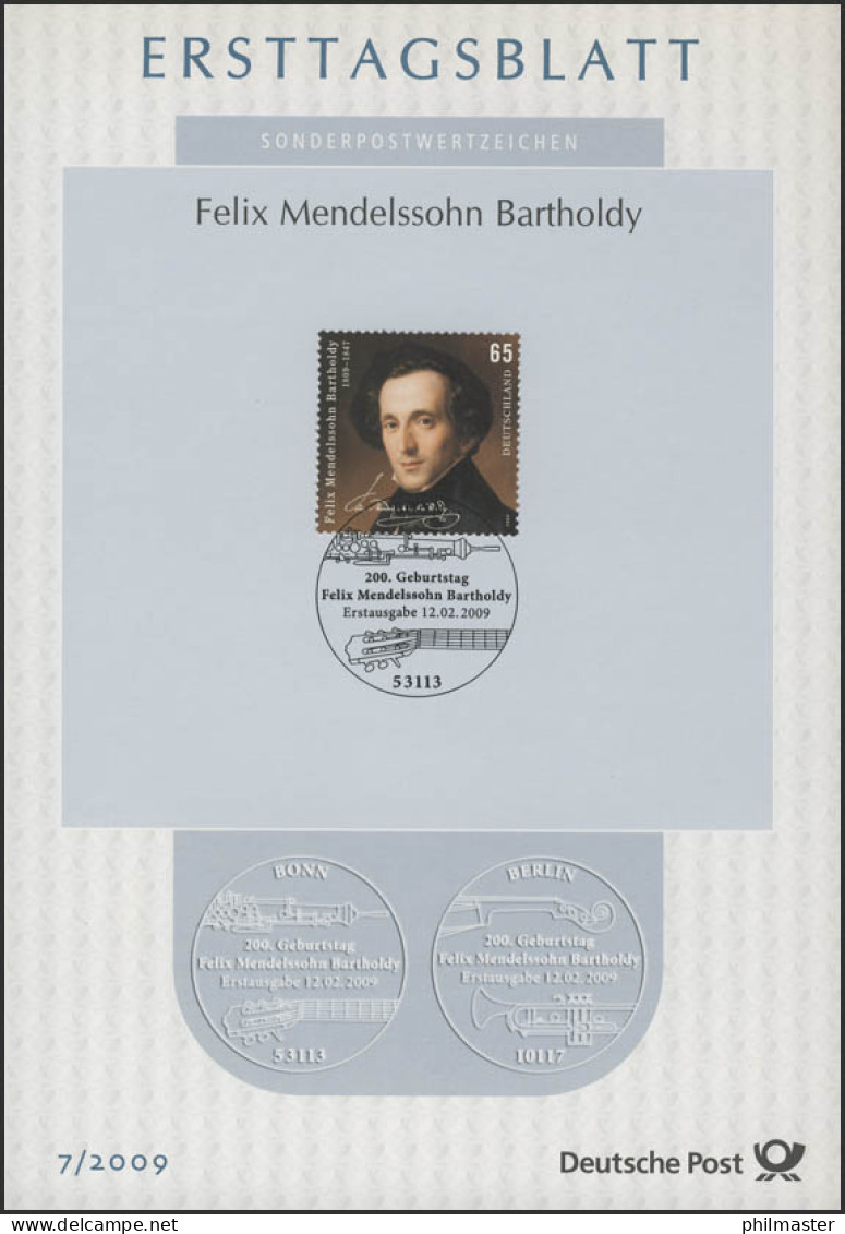 ETB 07/2009 Felix Mendelssohn Bartholdy, Komponist - 2001-2010