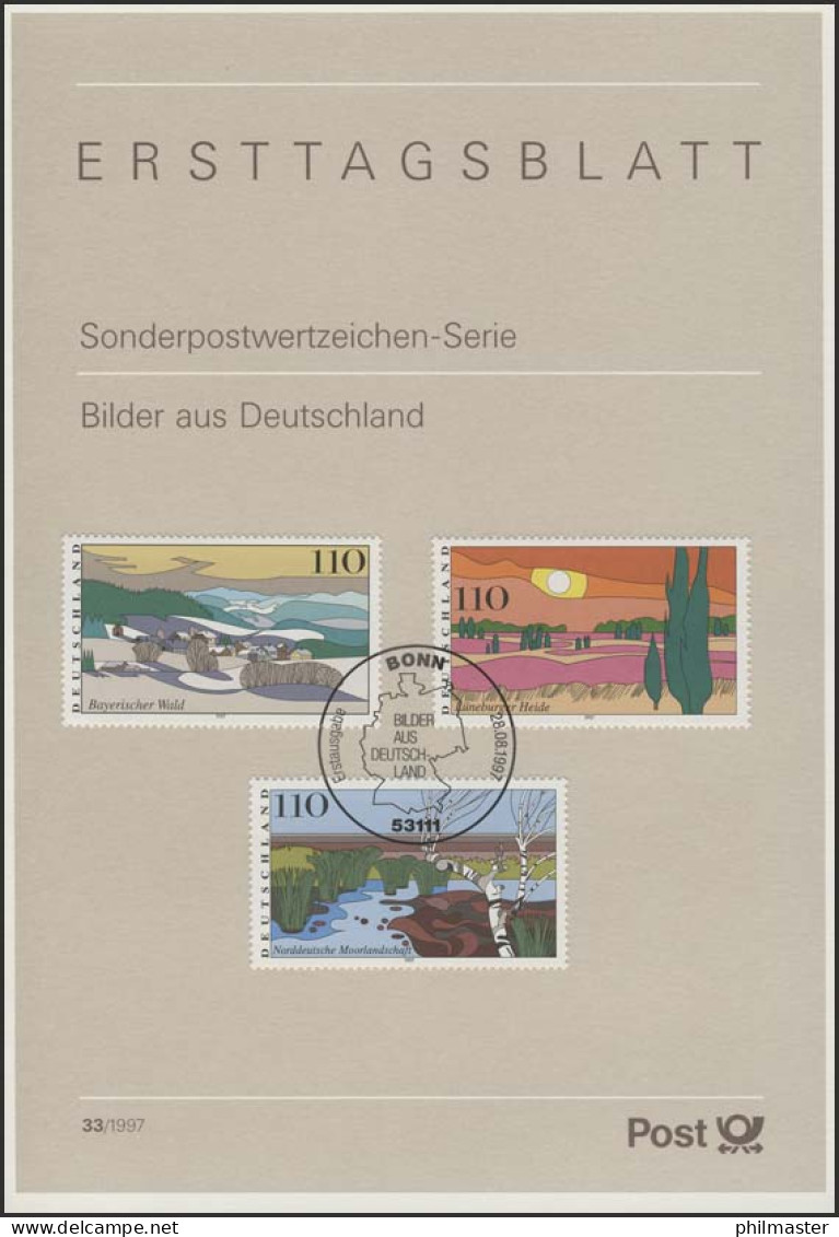 ETB 33/1997 - Bilder Deutschlands, Lüneburger Heide, Moor - 1991-2000