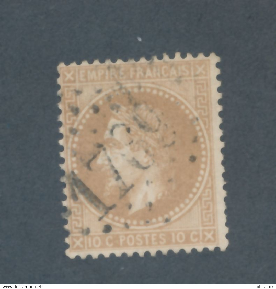 FRANCE - N° 28A OBLITERE AVEC GC 1769 LE HAVRE -  1867 - COTE : 20€ - 1863-1870 Napoléon III Lauré