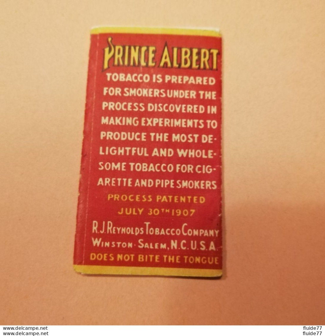 @ PAQUET DE FEUILLE A ROULER DE TABAC AMÉRICAIN "PRINCE ALBERT" US 2WW.@ - 1939-45