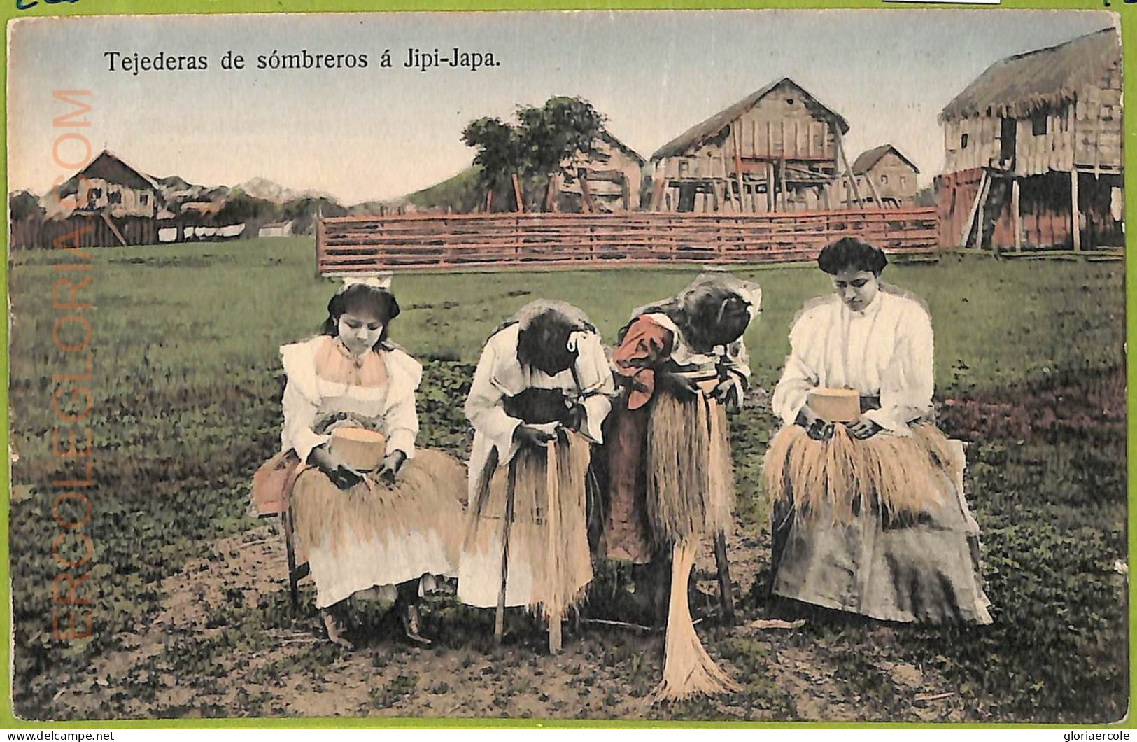 Aa5640 - ECUADOR - Vintage Postcard - Jipi-Japa - Ethnic - Equateur