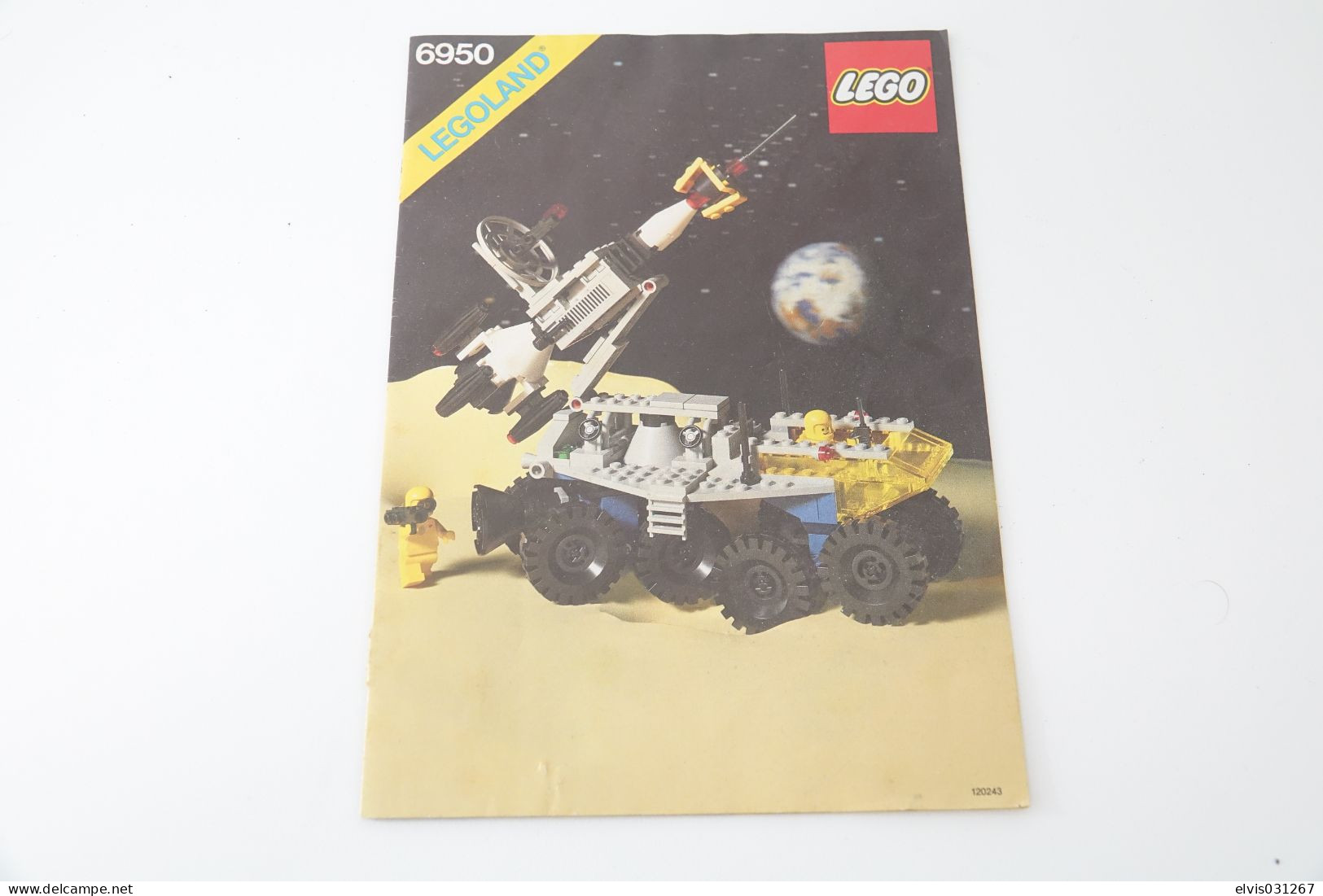 LEGO - 6950 Mobile Rocket Transport box and instruction manual - Original Lego 1982 - Vintage
