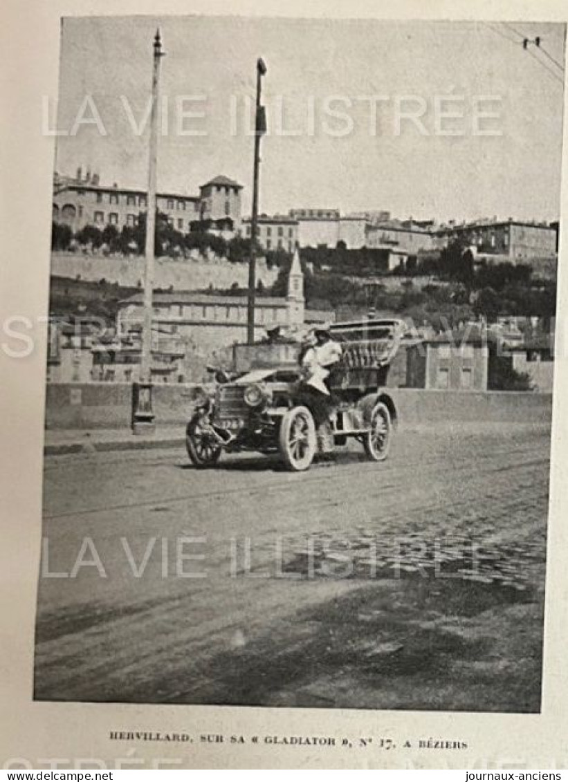 1905 COURSE AUTOMOBILE - LA COUPE DES PYRÉNÉES - BALBOT - HELLEVILLE - VOITURE BOUHOT - PNEUS CONTINENTAL - 1900 - 1949