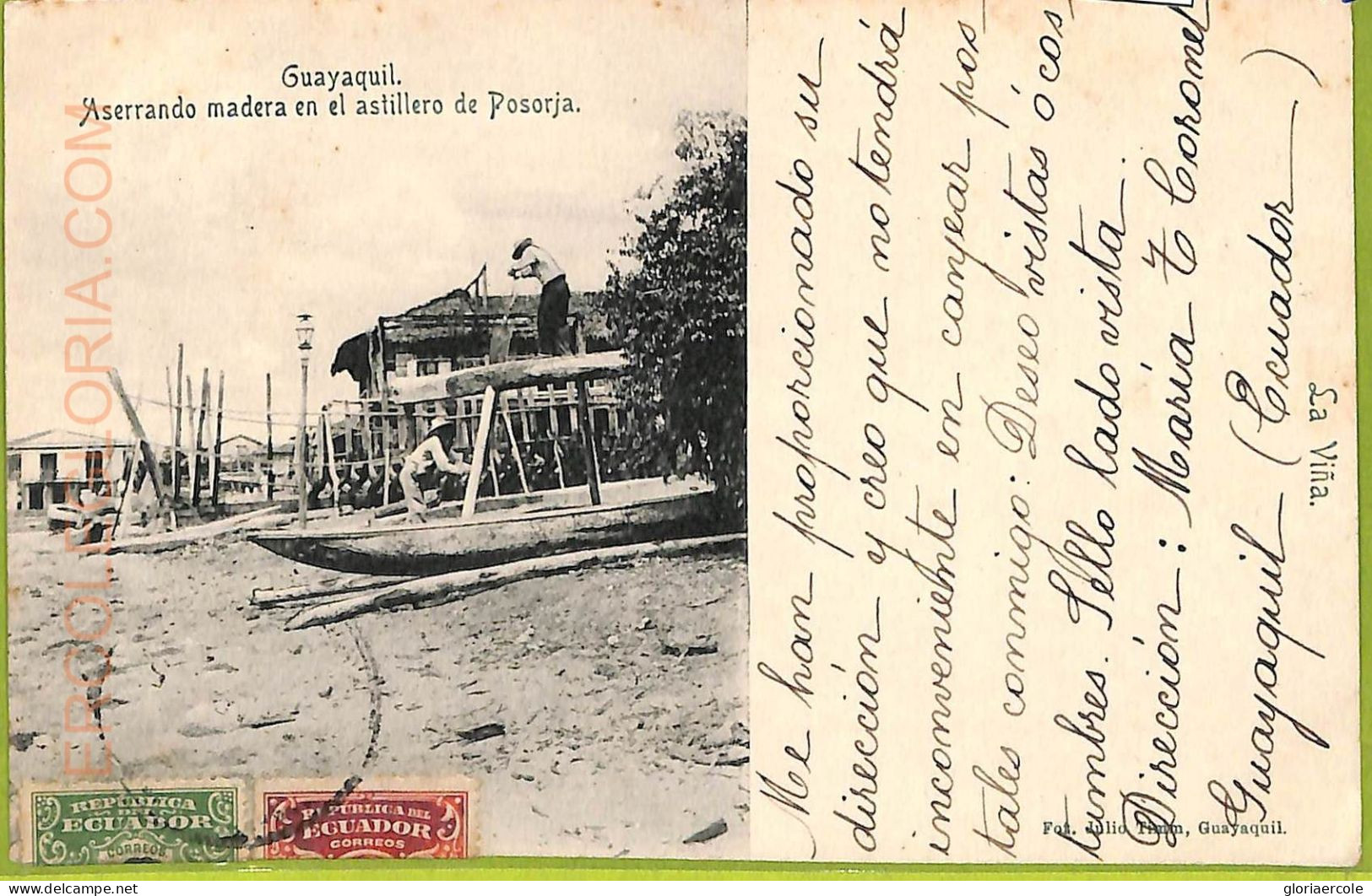 Aa5642 - ECUADOR - Vintage Postcard - Guayaquil - 1906 - Ecuador