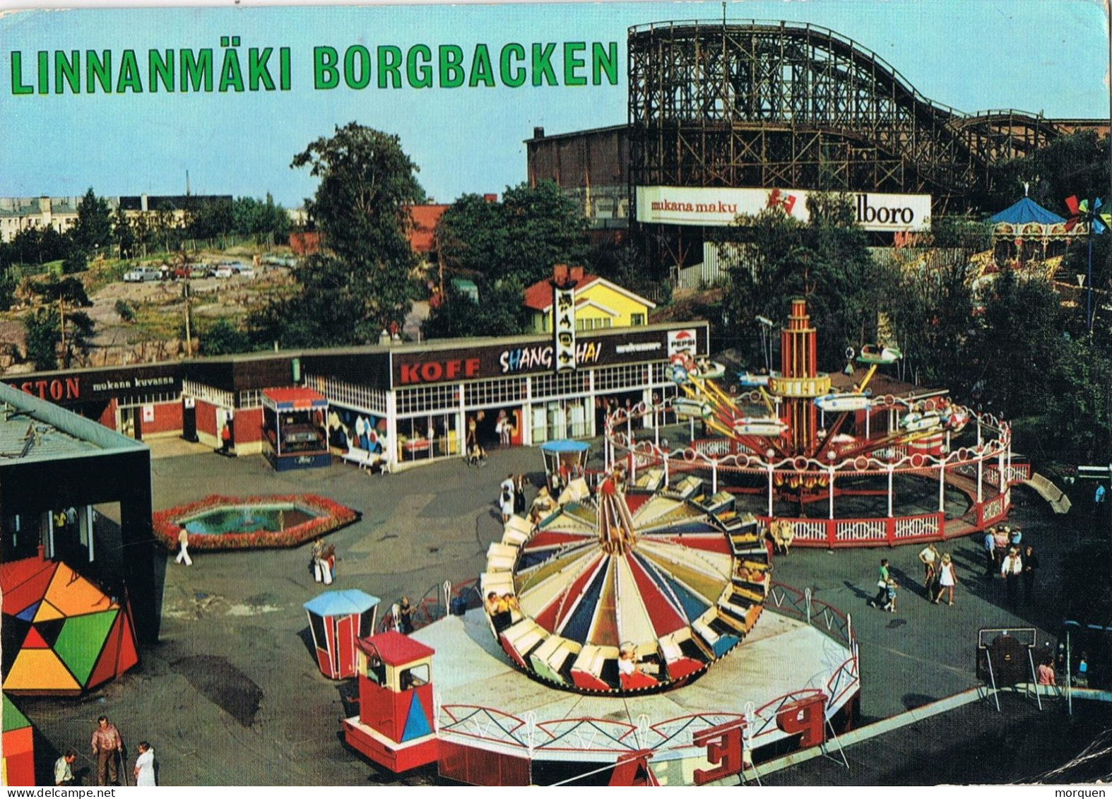 54852. Postal Aerea HELSINKI (Finlandia) Suomi 1974. Linnanmäki  Borgbacken - Ungebraucht