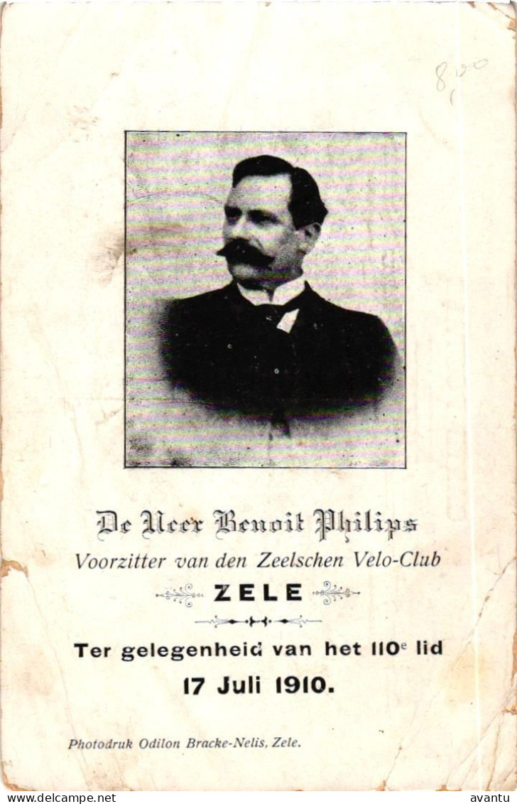 ZELE / BENOIT PHILIPS / VOORZITTER VELO CLUB 1910 - Zele