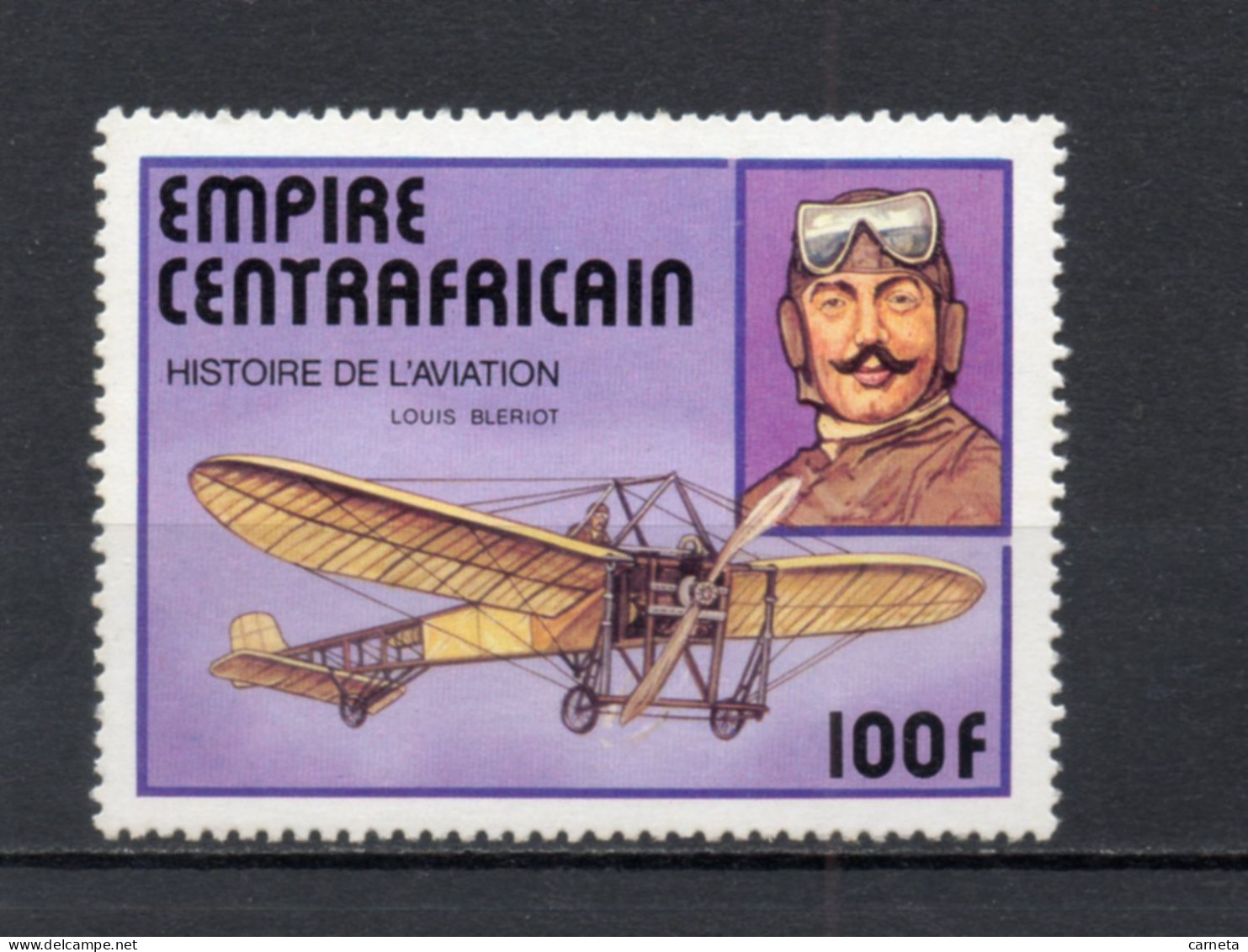 CENTRAFRIQUE N° 307   NEUF SANS CHARNIERE COTE 1.80€    AVIATEUR AVION - Zentralafrik. Republik