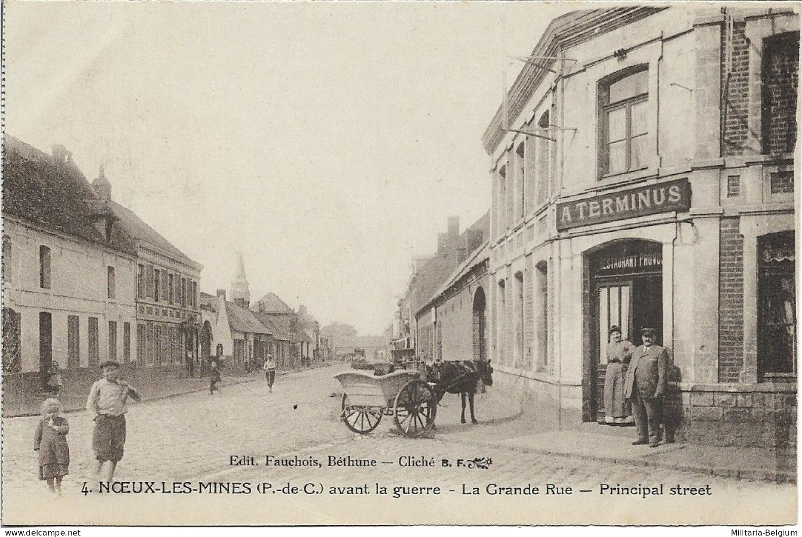 Noeux-les-Mines Avant La Guerre - La Grande Rue / Principal Street - Noeux Les Mines