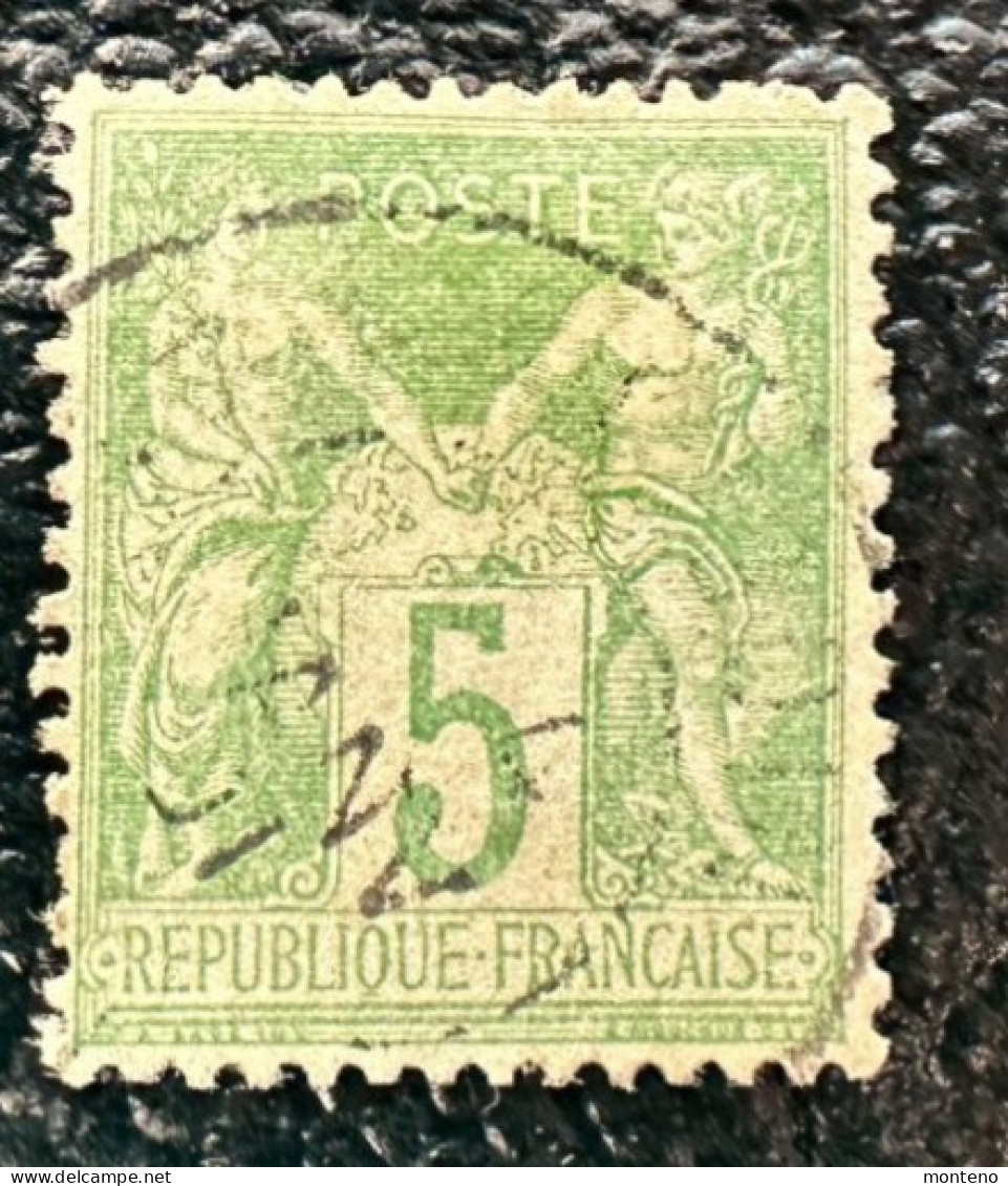 France 1898  Y Et T 102   SageType I   N Sous B - 1876-1878 Sage (Typ I)