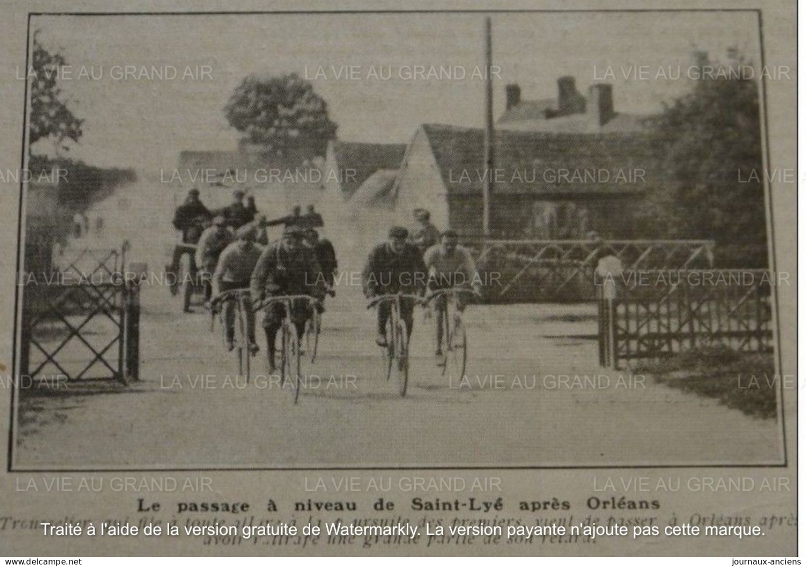 1906 CYCLISME - COURSE BORDEAUX = PARIS - MARCEL CADOLLE - DOURDAN - SAINT LYÉ - LA VIE AU GRAND AIR - 1900 - 1949