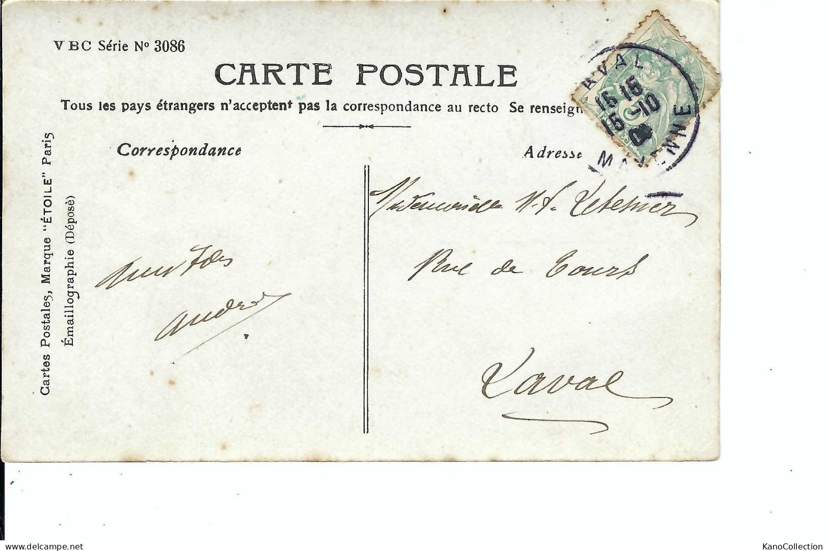 „Véronique: Offrande Du Coeur“, Cartes Postales Marque “Ètoile” Paris, Èmaillographie, Gelaufen - Altri & Non Classificati