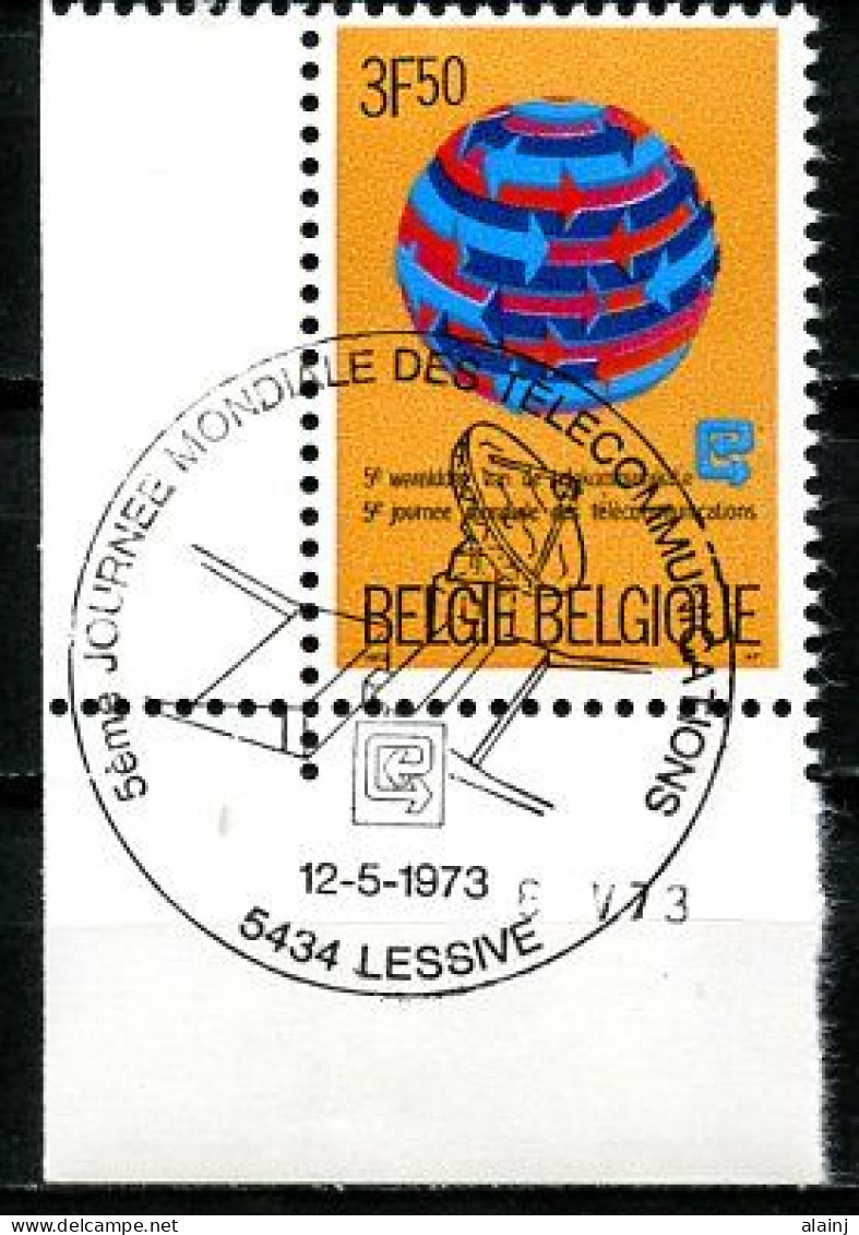 BE   1673   -----   Premier Jour    Lessive   --  Coin De Feuille  --  Pleine Gomme - Oblitérés