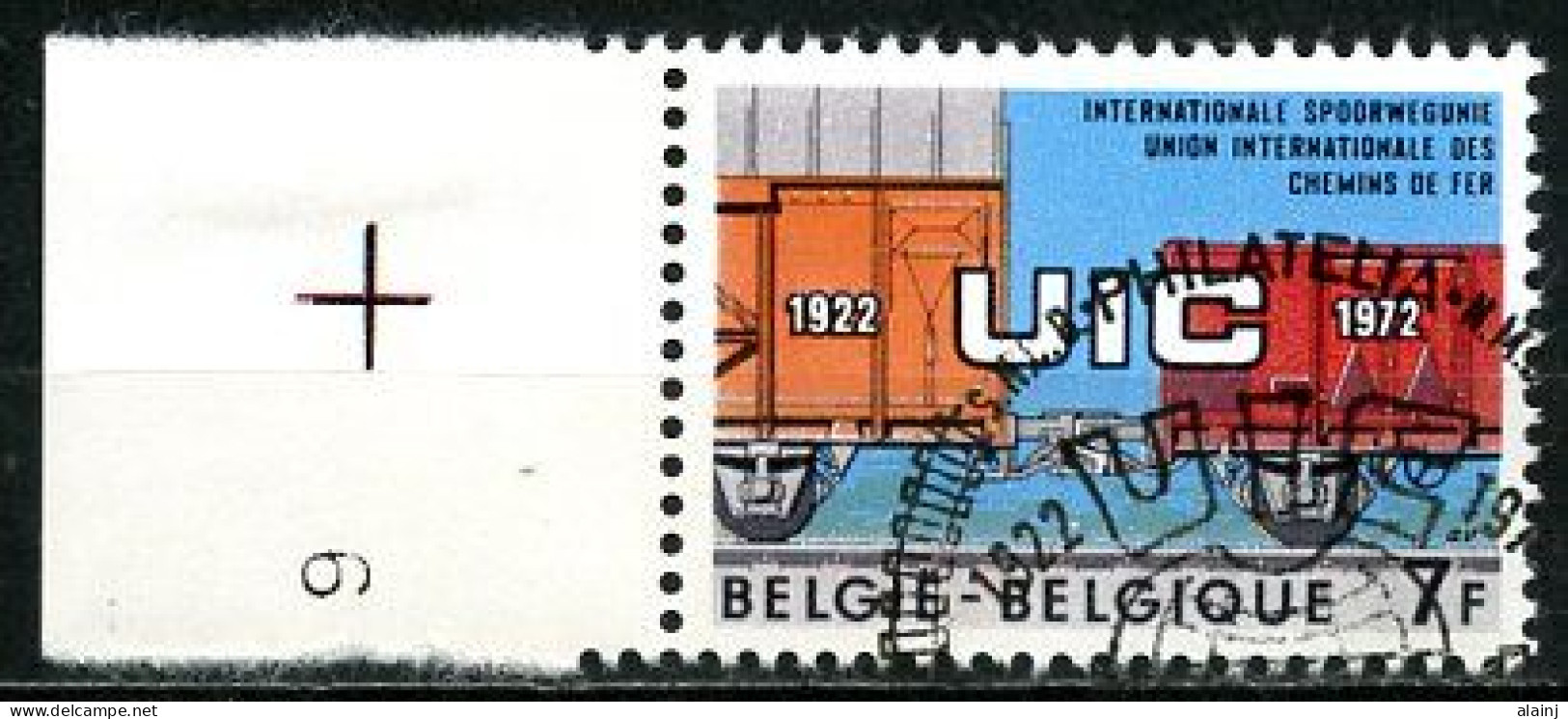 BE   1628   -----   Premier Jour    Bruxelles   --  Bord De Feuille  --  Pleine Gomme - Used Stamps