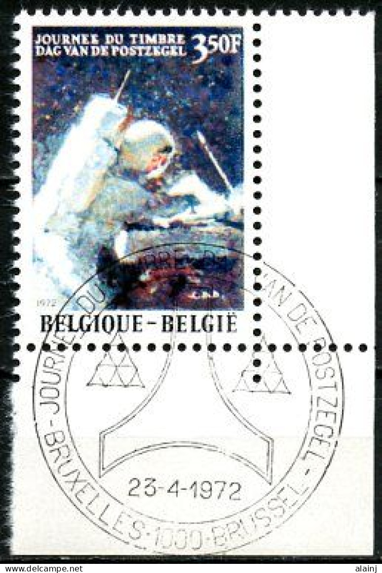 BE   1622  -----   Premier Jour    Brussel   --  Coin De Feuille  --  Pleine Gomme - Gebraucht