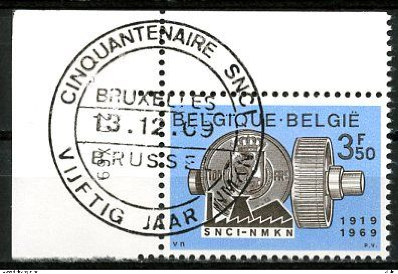 BE   1516   Obl   -----   Premier Jour   Bruxelles   --  Coin De Feuille  --  Pleine Gomme - Used Stamps