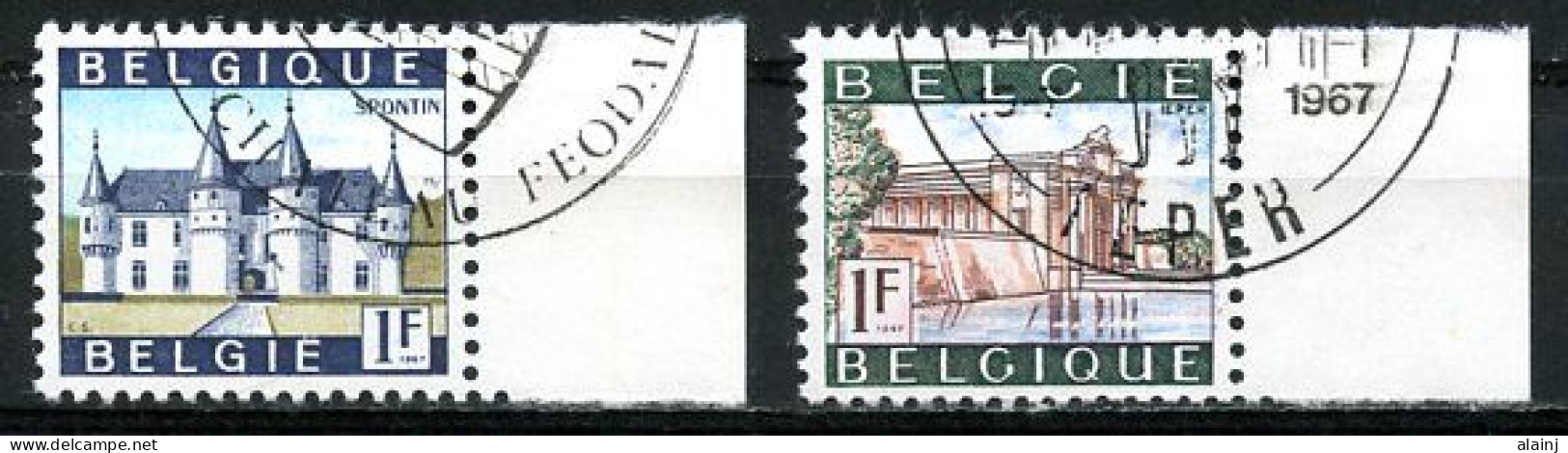 BE   1423 - 1424   Obl   -----   Premier Jour   --  Bord De Feuille  --  Pleine Gomme - Used Stamps