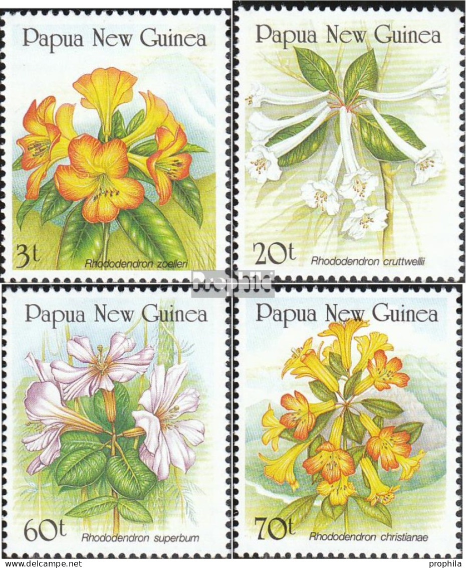 Papua-Neuguinea 584-587 (kompl.Ausg.) Postfrisch 1989 Rhododendren - Papua Nuova Guinea