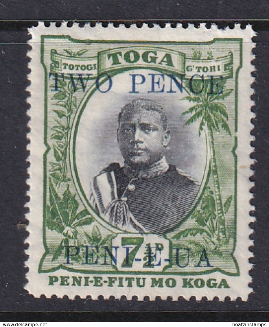 Tonga: 1923/24   Pictorial - Surcharge  SG65   2d On 7½d  MH - Tonga (...-1970)