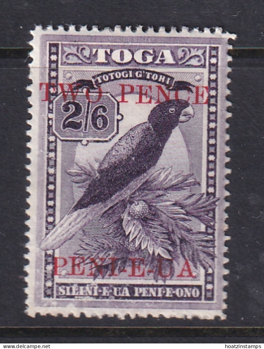 Tonga: 1923/24   Pictorial - Surcharge  SG69   2d On 2/6d  MH - Tonga (...-1970)