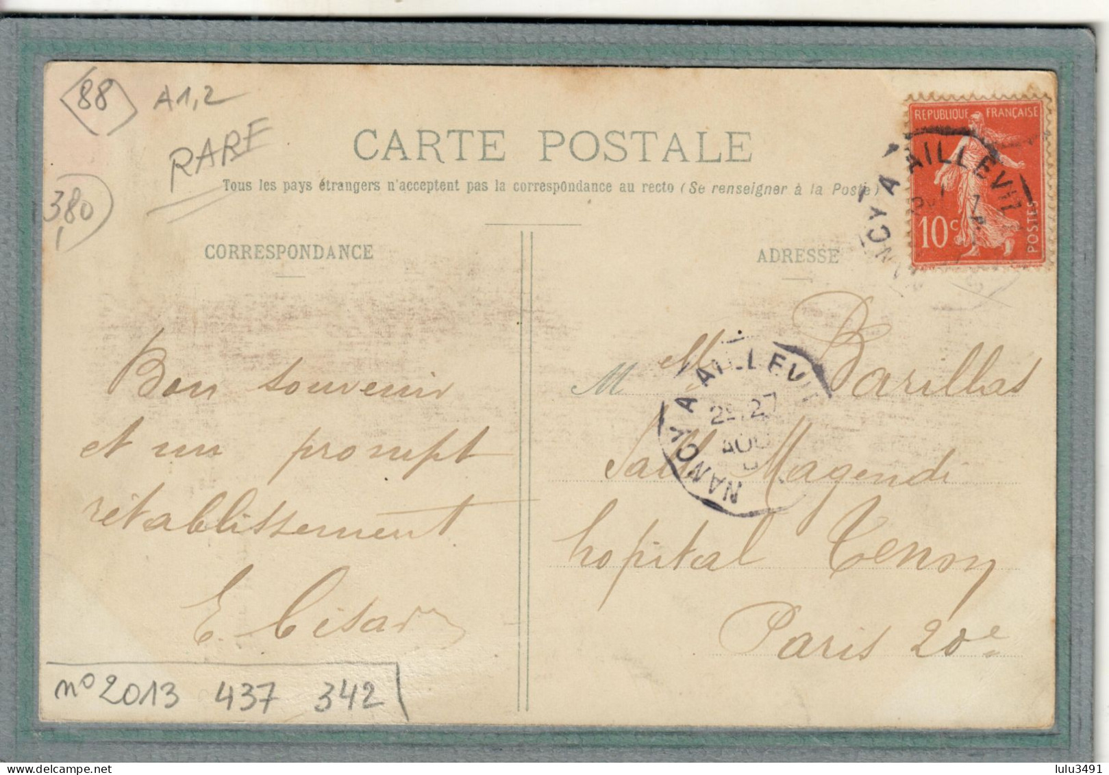 CPA (88) THAON-les-VOSGES - Carte Souvenir: Une Pensée-multivues De Thaon - 1910 - Thaon Les Vosges