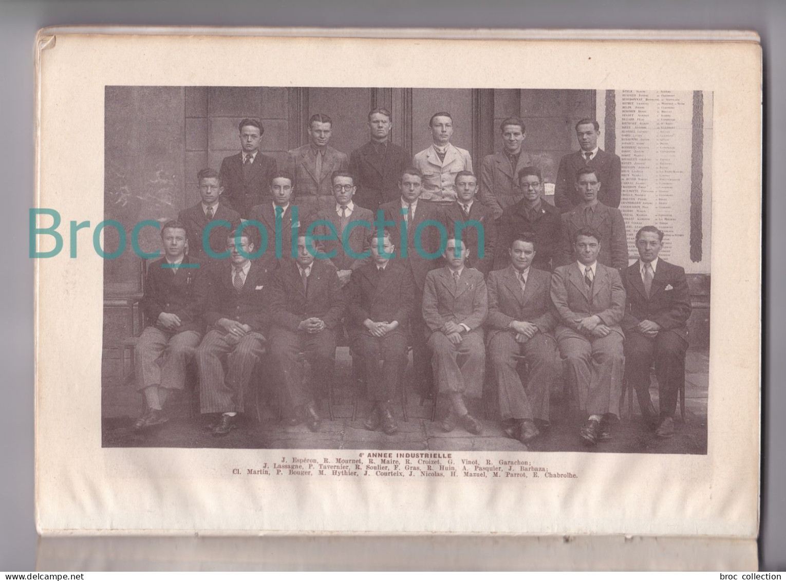 Clermont-Ferrand, Pensionnat Godefroy-de-Bouillon, Palmarès Souvenir Année Scolaire 1942 - 1943, école, Collège Et Lycée - Auvergne