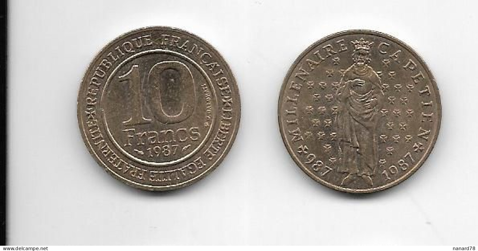 10 Francs Millenaire Capetien 1987 - Altri & Non Classificati