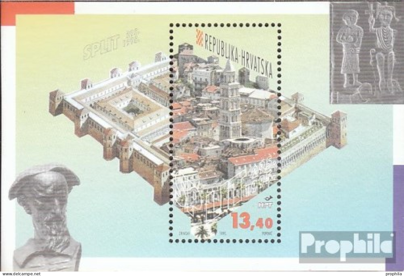 Kroatien Block12 (kompl.Ausg.) Postfrisch 1995 Stadt Split - Croatia