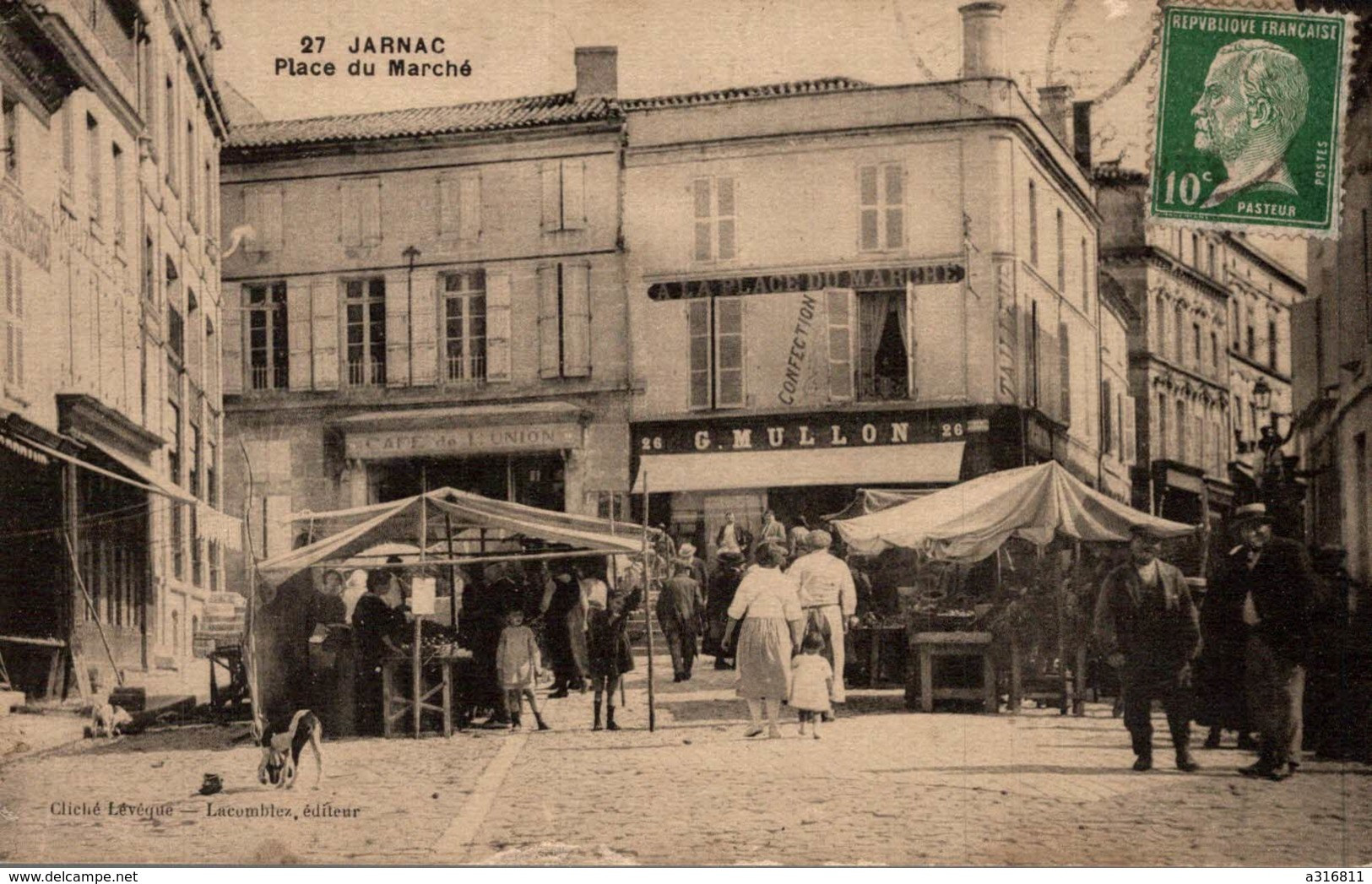 JARNAC PLACE DU MARCHE - Jarnac