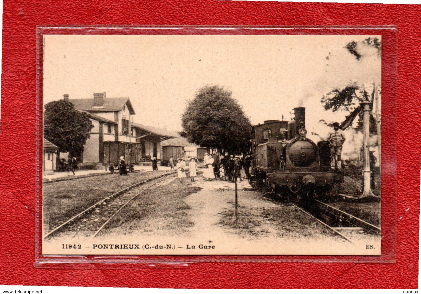 22  PONTRIEUX  ( C.du.N ) La Gare - Pontrieux