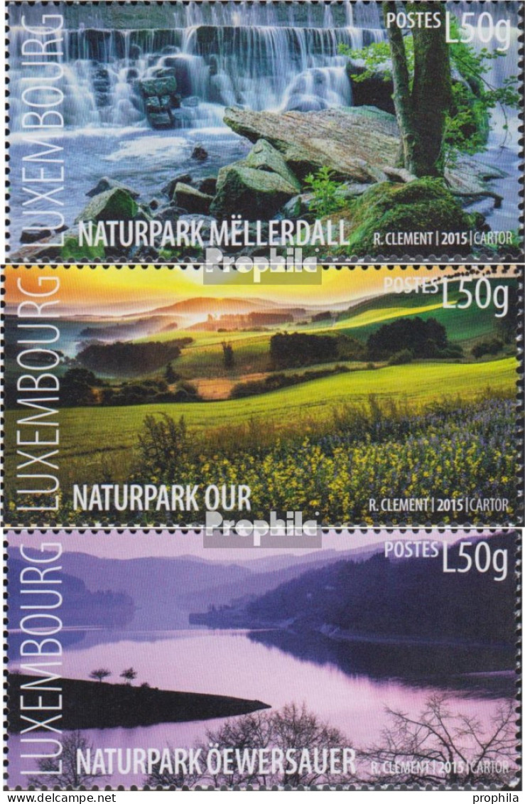 Luxemburg 2062-2064 (kompl.Ausg.) Postfrisch 2015 Naturparks - Nuevos