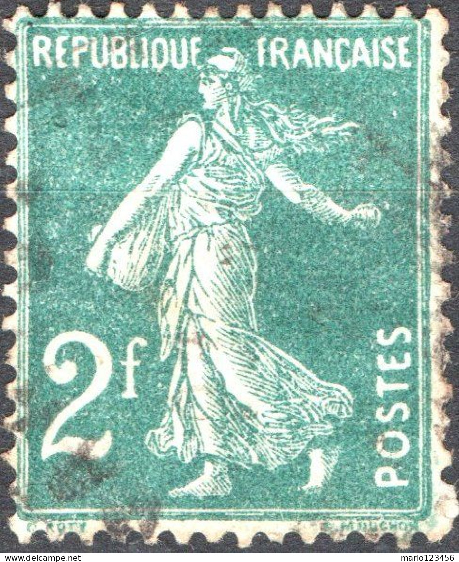 FRANCIA, FRANCE, TIPO “SEMEUSE”, 2 Fr., 1931, FRANCOBOLLI USATI Yt:FR 239, Mi:FR 272, Scott:FR 184 - 1906-38 Semeuse Camée