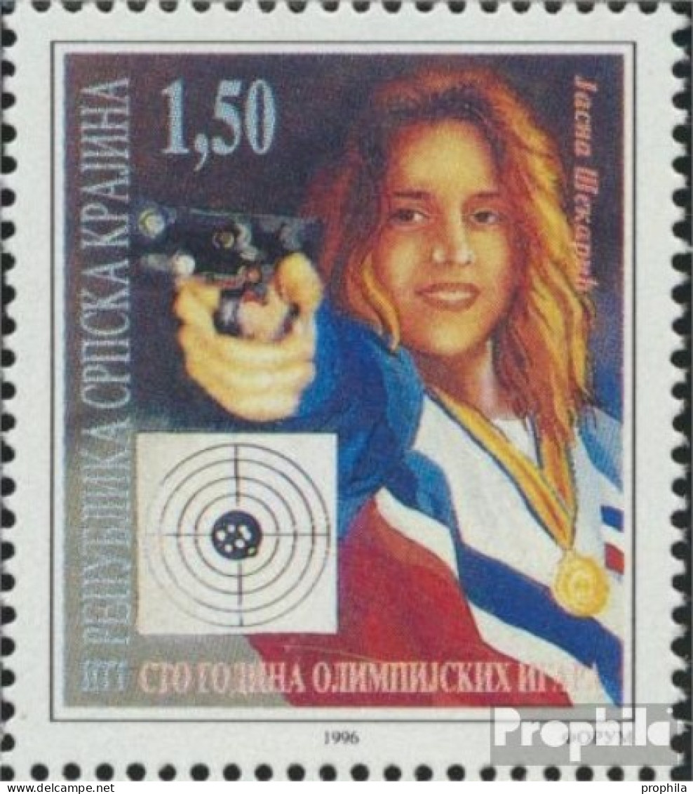 Kroatien - Serbische Krajina 61 (kompl.Ausg.) Postfrisch 1996 Olympia - Serbien