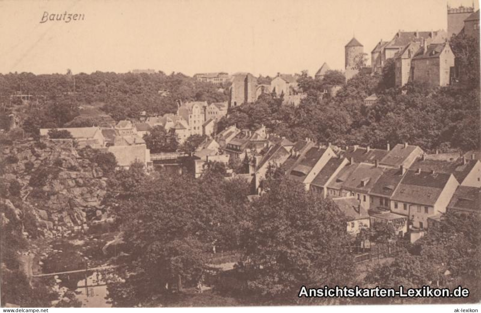 Ansichtskarte Bautzen Budyšin Panorama 1915 - Bautzen