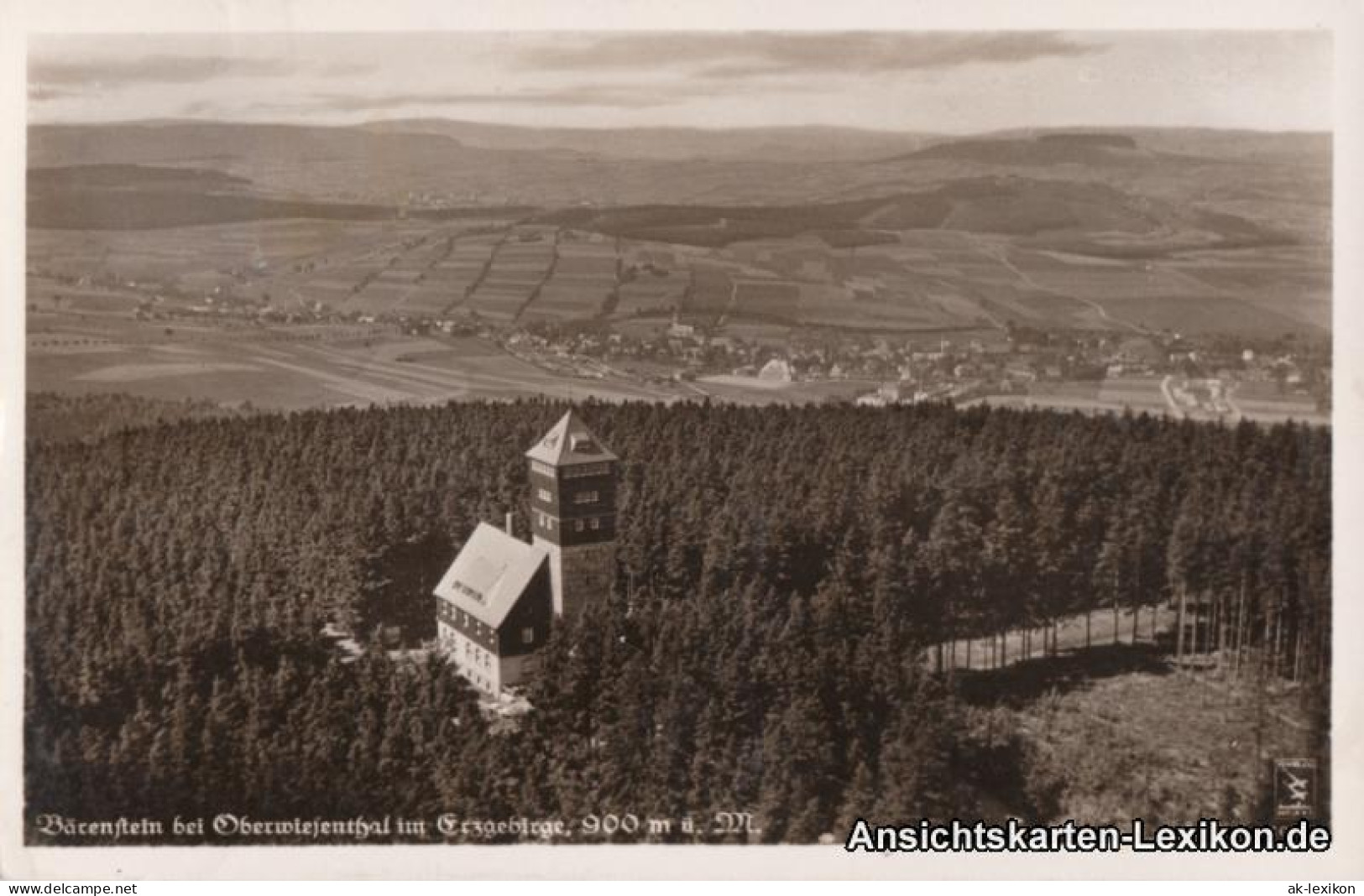 Bärenstein-Altenberg (Erzgebirge) Bärenstein Mit Berghotel - Luftbild 1941 - Baerenstein