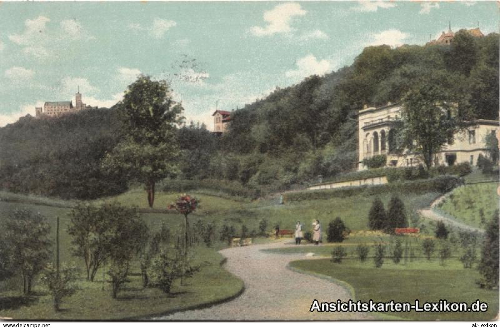 Ansichtskarte Eisenach Dr. Fritz Reuter's Villa Mit Wartburg 1907 - Eisenach