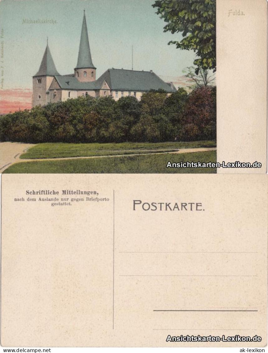 Ansichtskarte Fulda Michaeliskirche 1917 - Fulda