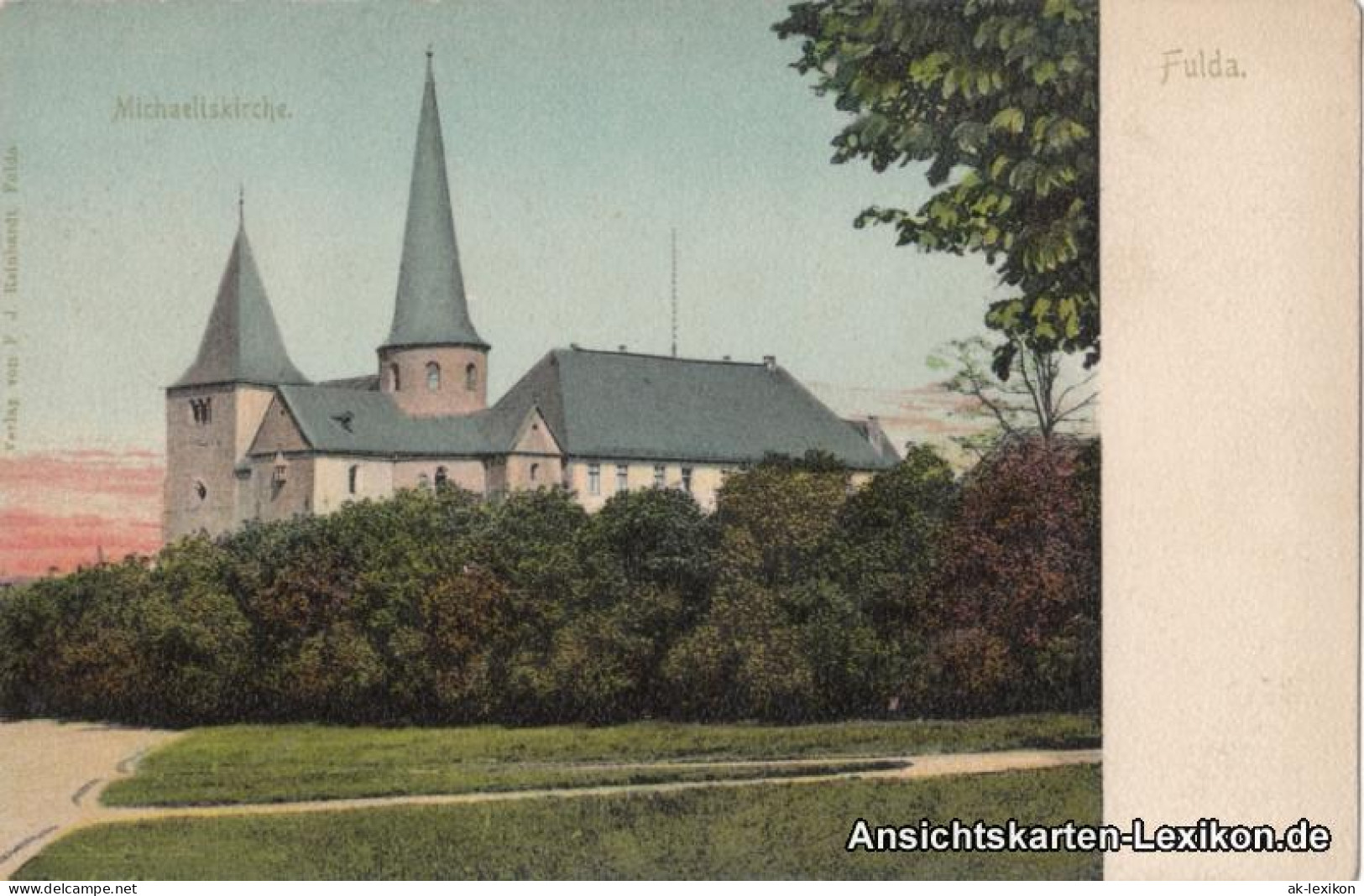 Ansichtskarte Fulda Michaeliskirche 1917 - Fulda