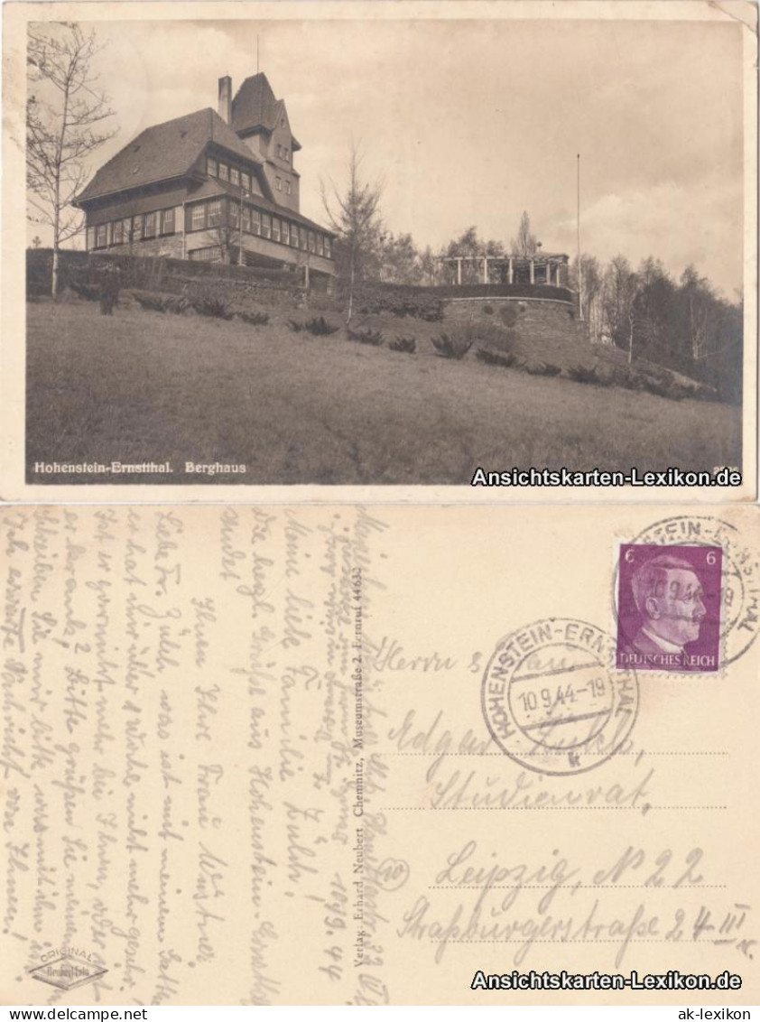 Ansichtskarte Hohenstein-Ernstthal Berghaus - Foto AK 1944 - Hohenstein-Ernstthal
